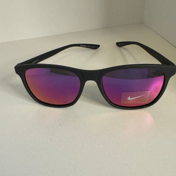 Nike Passage Sunglasses Matte Anthracite Frame Color, Grey with Teal Mirror Lens - Picture 2 of 10